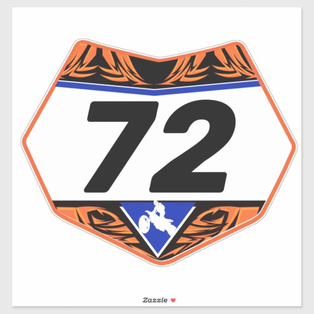 sticker vinyle plaque numérique customisé (Feuille)