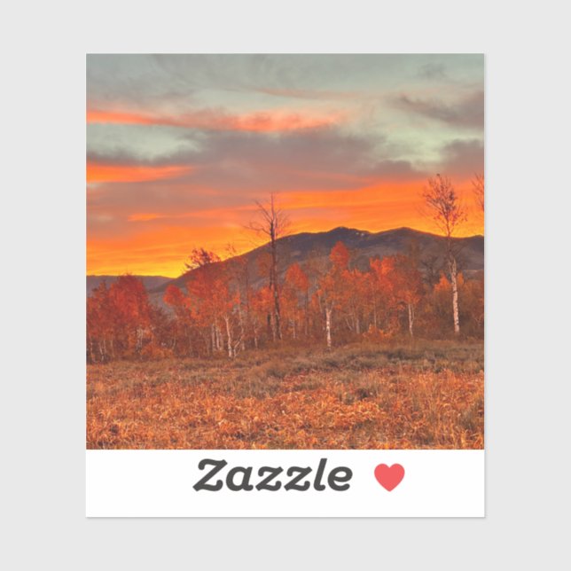 Sticker Vinyle Sky on Fire (Feuille)
