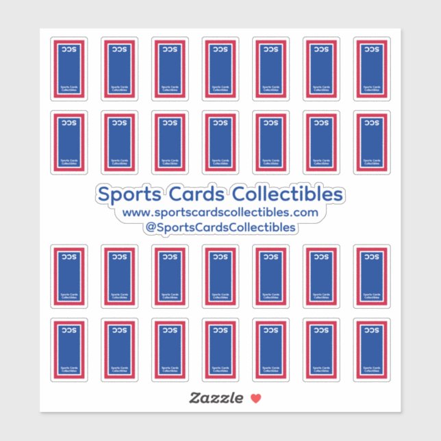Sticker Vinyles pour cartes de sport rétro Toploader (Feuille)