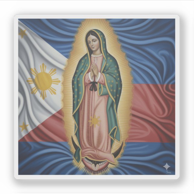 Sticker Virgen de Guadalupe - Philippines (Devant)