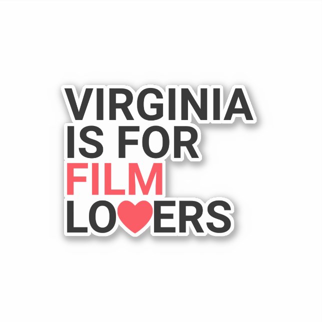 Sticker Virginia Est Pour Les Amateurs De Film Personnalis (Devant)