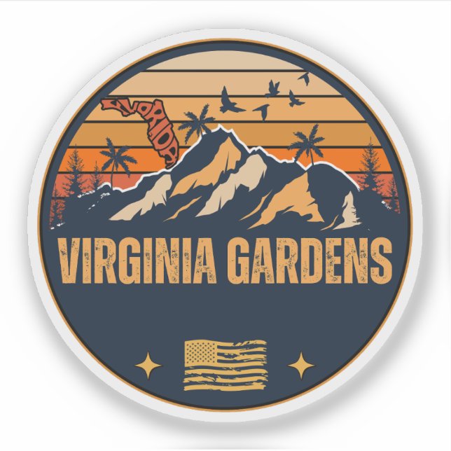 Sticker Virginia Gardens, Floride  (Devant)