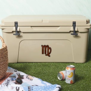 Sticker Virgo Zodiac en bois de mahogany