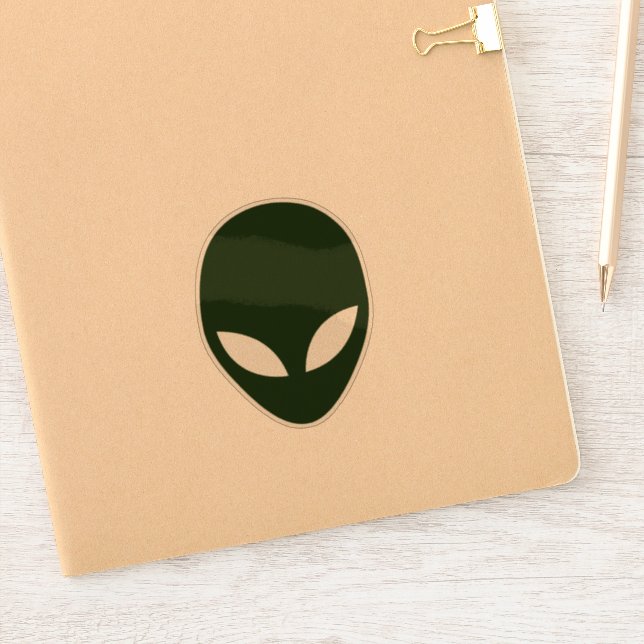 Sticker Visage Alien (Carnet)