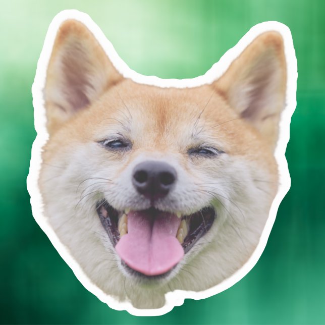 Sticker Visage Chien, Cadeaux Amoureux de les chie (Créateur téléchargé)