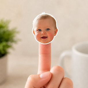 Sticker Visage de bébé personnalisé   Photo personnalisée 