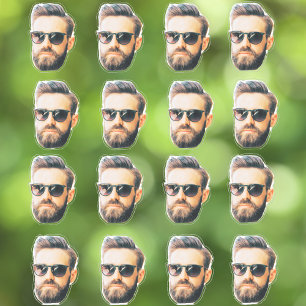 Sticker Visage de Groom Drôle Bachelorette Fête Visage