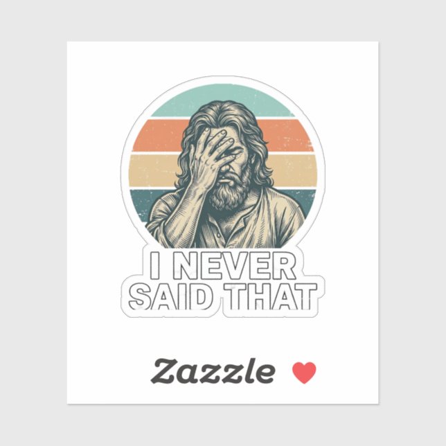 Sticker Visage drôle Facepalm Gravure vintage Citation Des (Feuille)