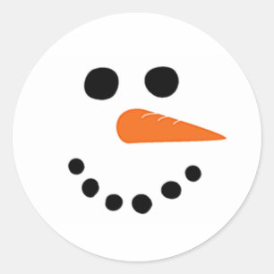 Sticker Visage Snowman