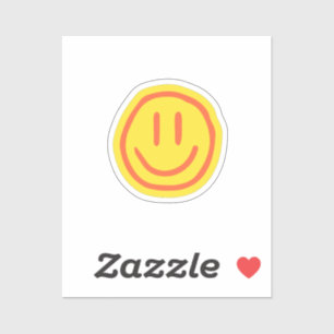 Sticker Visage Souriant Mignon Conception d'Émoji Positi