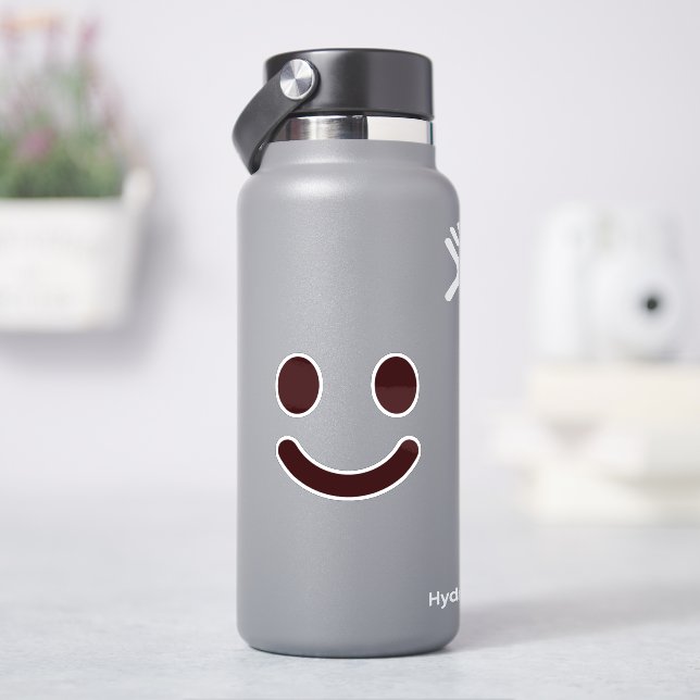Sticker Visage Sourire Mignon Classique (HydroFlask)