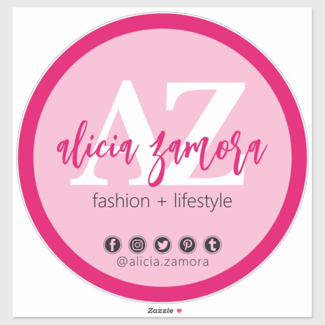 Sticker Viva Moderne Influenceuse des médias sociaux Magen (Feuille)