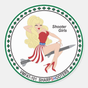 Sticker VMFAT-101 "Shooter Girls" - Kara