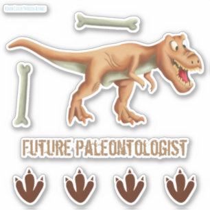 Sticker Voies des futurs paléontologistes T-Rex Dinosaur