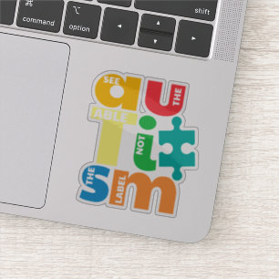 Sticker Voir La Table Pas La Sensibilisation sur l'autisme