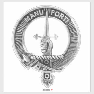 Sticker voiture badge clan mackay scotland