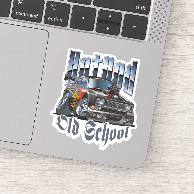 Sticker Voiture de dessin (Détail)