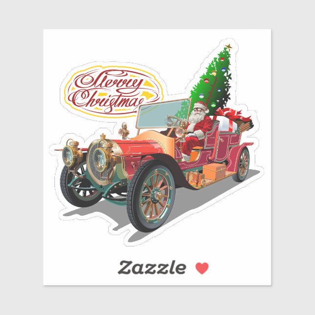 Sticker Voiture de Noël (Feuille)