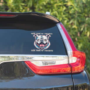 Sticker voiture de personnaliser de la mascotte de taureau