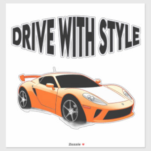 Sticker Voiture de sport au design élégant et à l'esthétiq