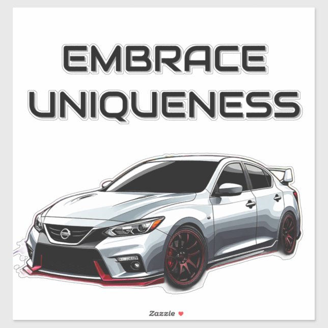 Sticker Voiture de sport vibrante avec des éclaboussures d (Feuille)