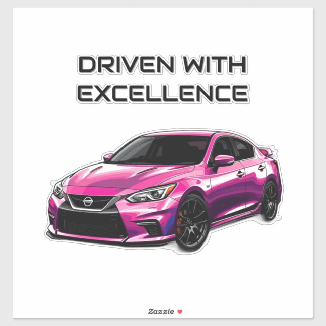 Sticker Voiture électrique avec éclaboussures de couleurs  (Feuille)