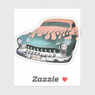 Sticker voiture hot rod