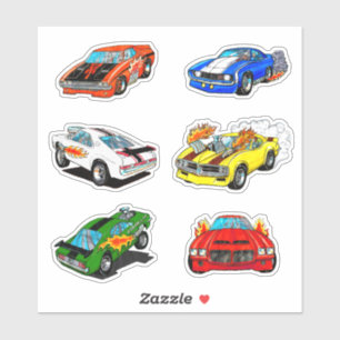 Sticker voiture musculaire classique