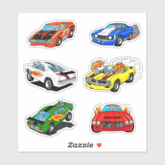 Sticker voiture musculaire classique