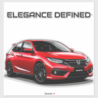 Sticker Voiture Sport avec une couleur vive