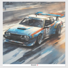 Voiture Sporty Blue Racing