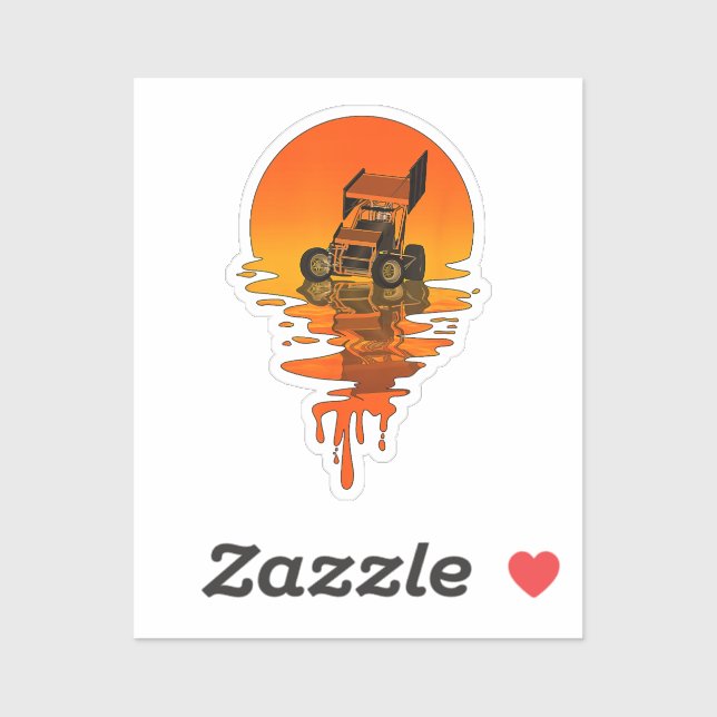 Sticker Voiture vintage Retro Style Sprint (Feuille)