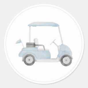 sticker voiturette de golf bleu