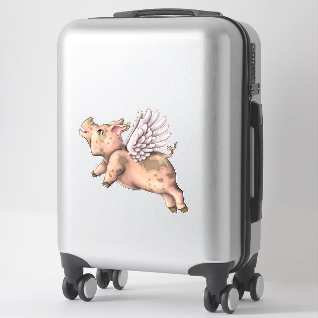 Sticker Voler des cochons (Sur valise)