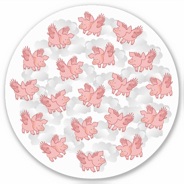 Sticker Voler des cochons (Devant)