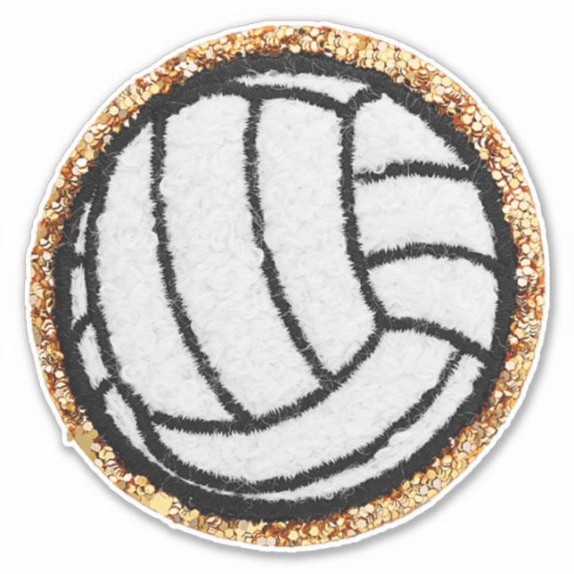Sticker Volley-ball de Chenille (Devant)