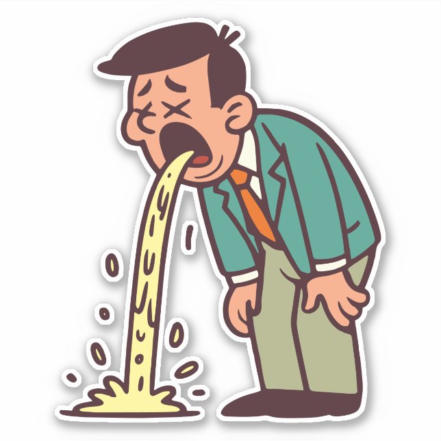 Sticker Vomit (Devant)