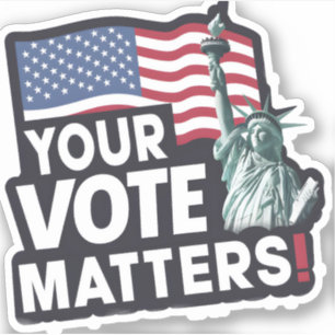 Sticker Vos Votes, ça compte Élections USA 2024