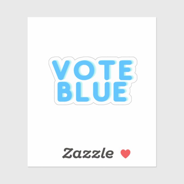Sticker Vote bleu (Feuille)