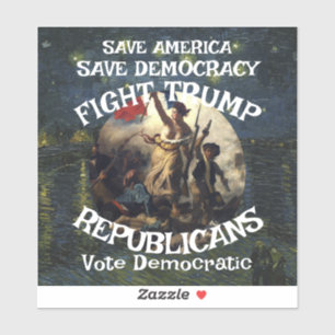 Sticker Vote politique FW FV HG Trump Parti républicain