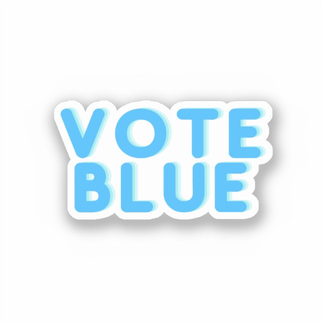 Sticker Votez Bleu (Recto)
