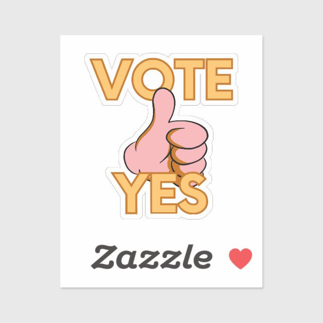 Sticker Votez oui (Feuille)