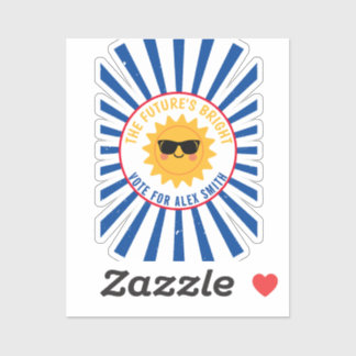 Sticker Votez pour le président de classe Soyez brillant V