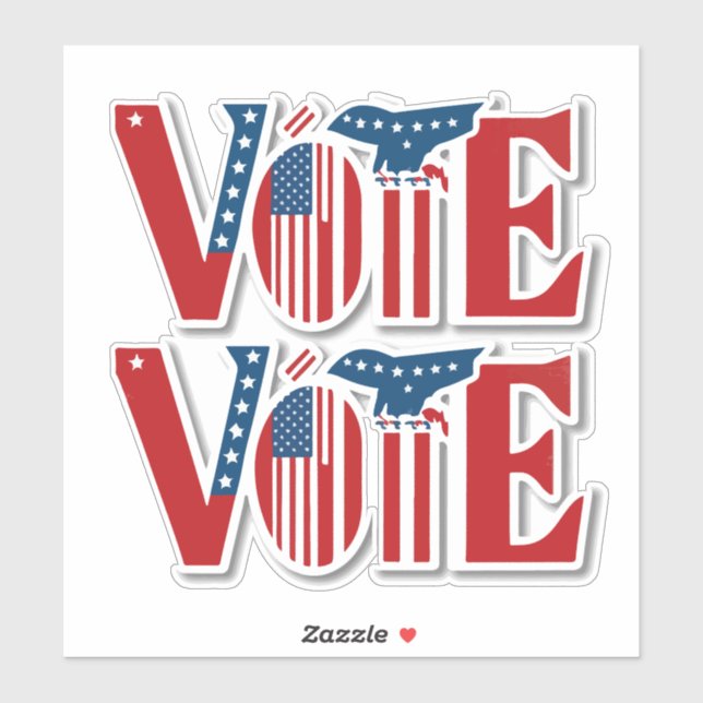 Sticker Votez pour l'élection présidentielle  (Feuille)