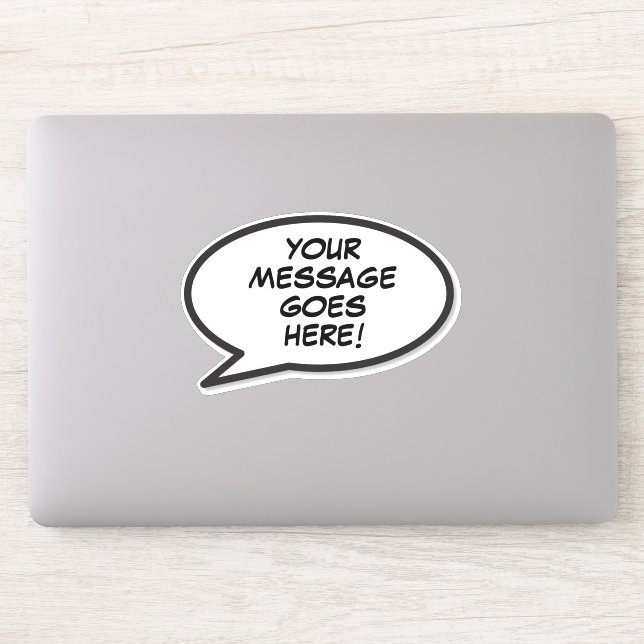 Sticker Votre bulle de message vocale Fun Retro (Ordinateur)