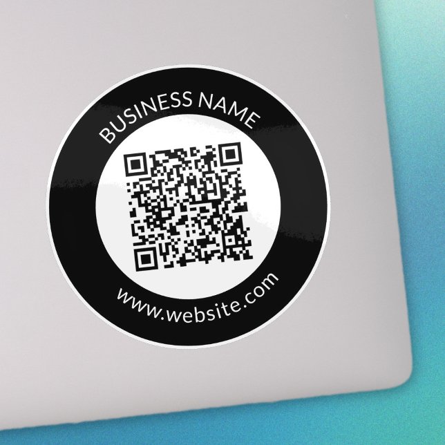 Sticker Votre code QR téléchargé | Texte et couleurs modif (Créateur téléchargé)