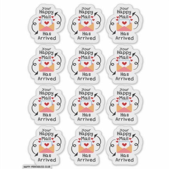 Sticker Votre Courrier Heureux Est Arrivé (Devant)