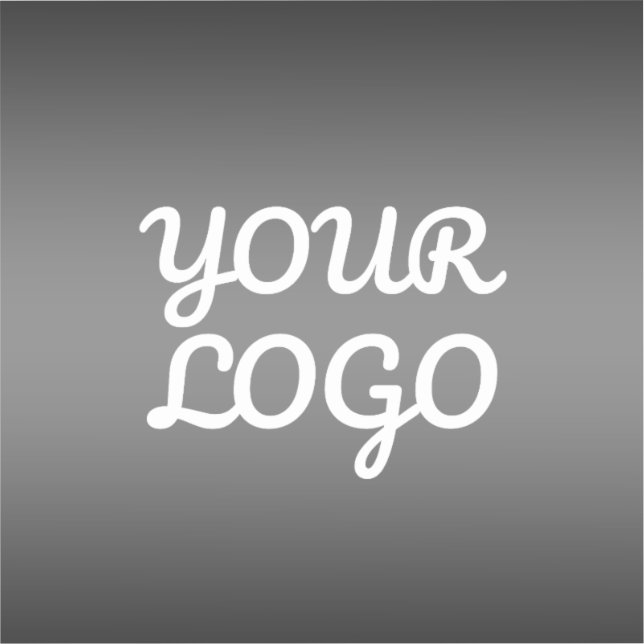 Sticker Votre logo et couleur gris transparent modifiable  (Recto)