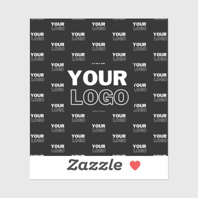 Sticker Votre logo et votre logo de répétition Arrière - p (Feuille)