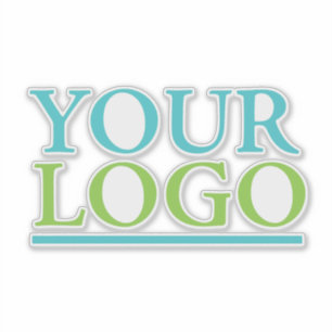 Sticker Votre logo ici, Business Name Promo, do-it-yoursel